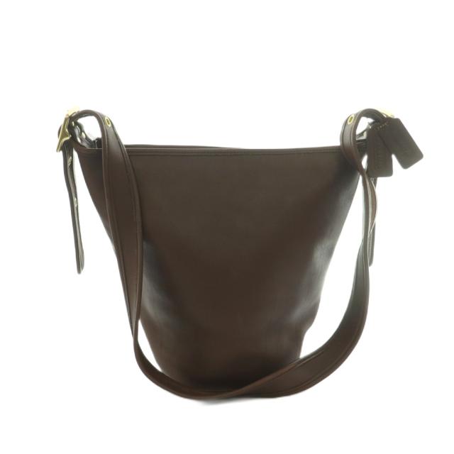 【中古】コーチ COACH オールドコーチ ショルダーバッグ レザー バケツ型 茶 9953 /MI ■GY18 レディース