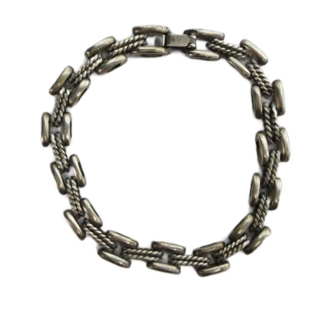 【中古】サンローラン パリ SAINT LAURENT PARIS ブレスレット アクセサリー バングル ロープチェーン ロゴ