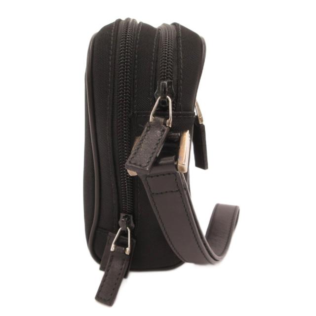 【中古】グッチ GUCCI クラッチペダル御徒面子 二つ目 帆布 ロゴタイプ本塁 黒 黒いこと 018-1607 002404 /JS ■GY18