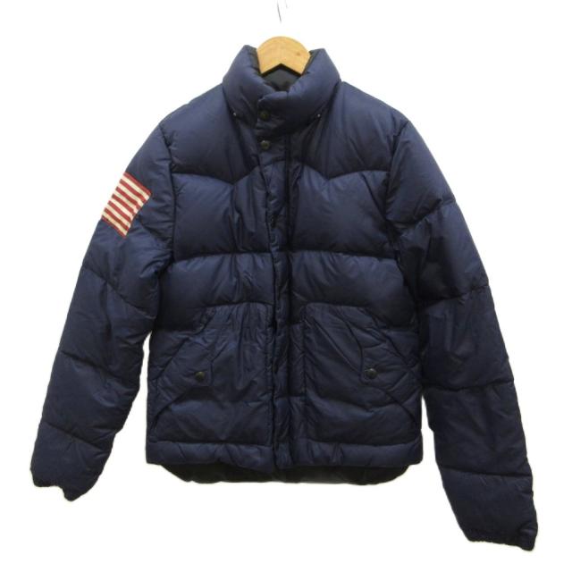 【中古】デニム&amp;サプライ ラルフローレン DENIM &amp; SUPPLY RALPH LAUREN ダウンジャケット 上着 アウター S ネイビー