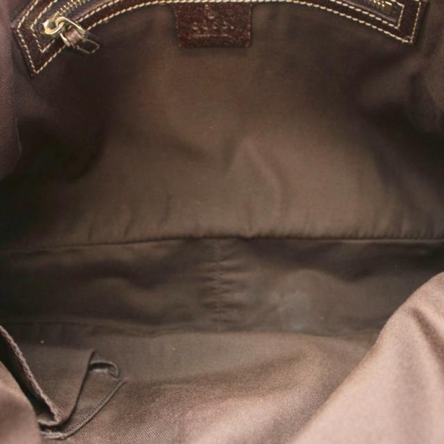 【中古】グッチ GUCCI 163288 GGキャンバス トートバッグ ハンドバッグ ショルダーバッグ ベージュ 茶 ブラウン_5
