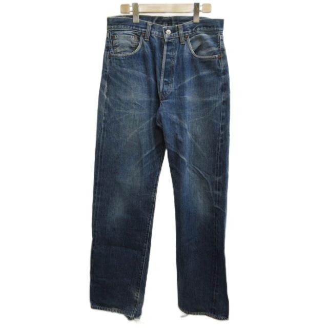 【中古】リーバイス Levi's 501XX デニム ジーンズ 33 インディゴ ブルー ボタンフライ フルレングス /PP ■GY42