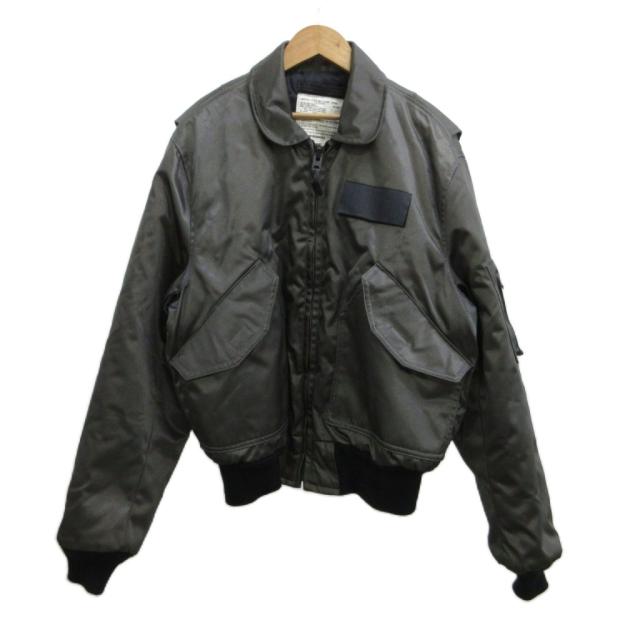 【中古】スピワック SPIEWAK 80S USA製 CWU-55/P 飛翔上衣 上衣 M 薄墨色 無地 長袖 襟付き添い人