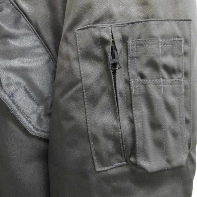【中古】スピワック SPIEWAK 80S USA製 CWU-55/P 飛翔上衣 上衣 M 薄墨色 無地 長袖 襟付き添い人