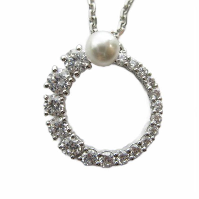 【中古】スワロフスキー SWAROVSKI ネックレス Matrix マトリックス ペンダント クリスタル パール ラインストーン
