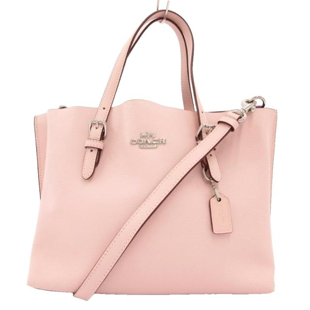 【中古】コーチ職 COACH 美品 モリー トート ハンドバック 肩先 2WAY操作手順 クロスグレイン なめし革 牛皮 手提げ