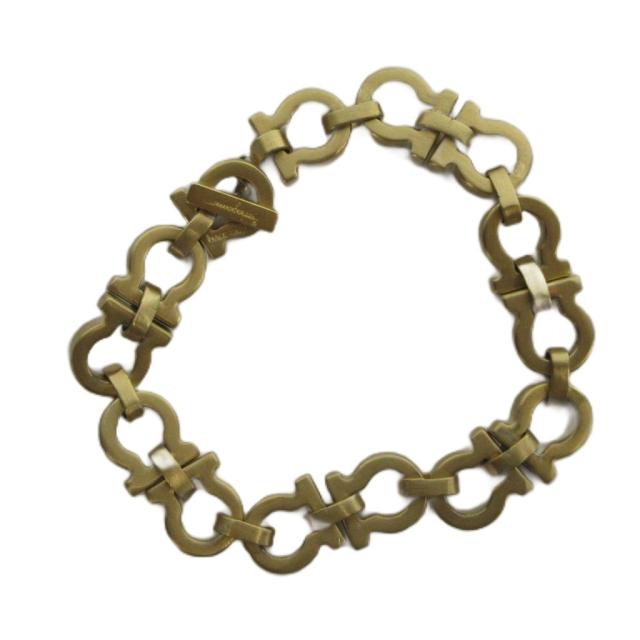 【中古】サルヴァトーレフェラガモ Salvatore Ferragamo ブレスレット アクセサリー バングル ガンチーニ ロゴ