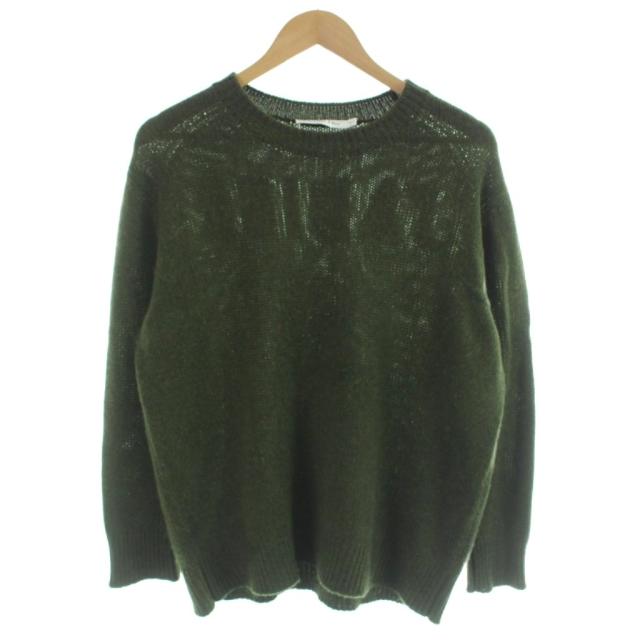 【中古】クリスチャンディオール J'ADIOR ジャディオール 8 バックロゴ ニット セーター 長袖 カシミヤ I46 緑 /MW