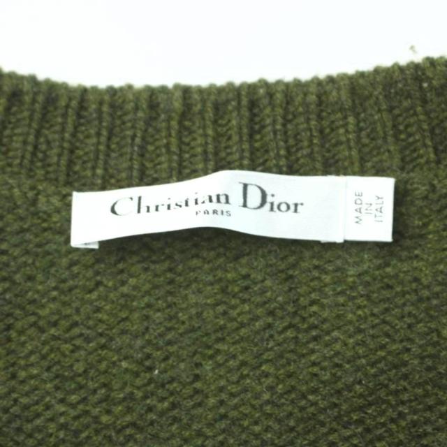 【中古】クリスチャンディオール J'ADIOR ジャディオール 8 バックロゴ ニット セーター 長袖 カシミヤ I46 緑 /MW_2