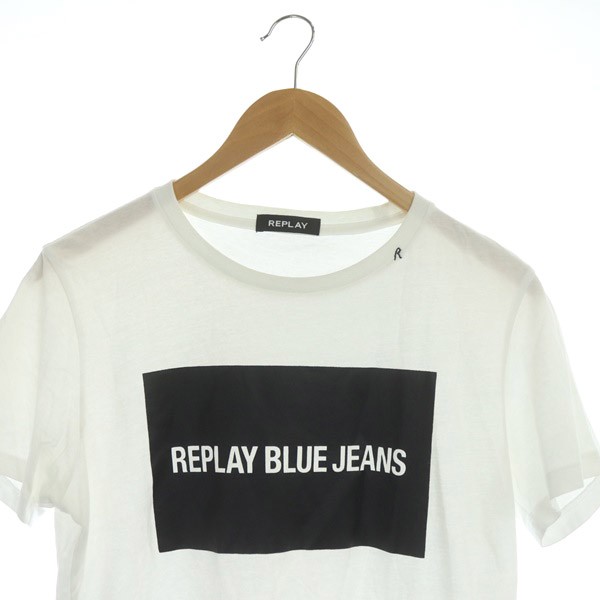 格安販売 ☆REPLAY リプレイ ロゴ プリント Tシャツ/メンズ/S