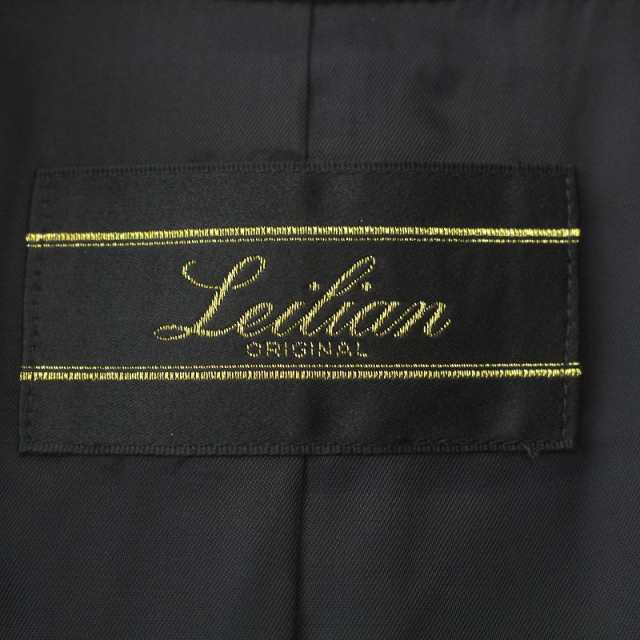 中古】レリアン Leilian ロングコート カシミヤ 襟 ミンク ファー 2way