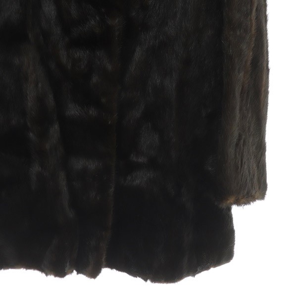 美品✨WORLD FUR COLLECTION ミンク ファー コート ブラック着丈70cm