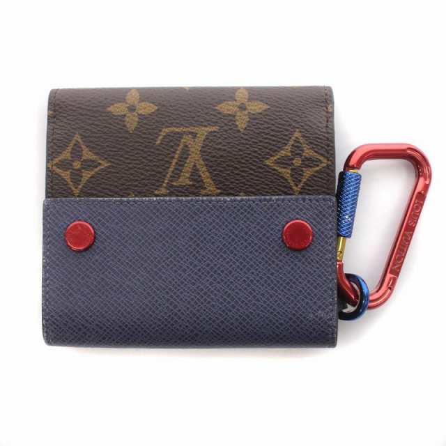 【中古】ルイヴィトン LOUIS VUITTON 18SS 二つ折り財布 コンパクトウォレット カラビナ付き モノグラム M63041 ｜au PAY  マーケット