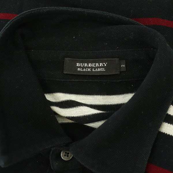 中古】バーバリーブラックレーベル BURBERRY BLACK LABEL ポロシャツ