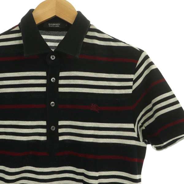 中古】バーバリーブラックレーベル BURBERRY BLACK LABEL ポロシャツ