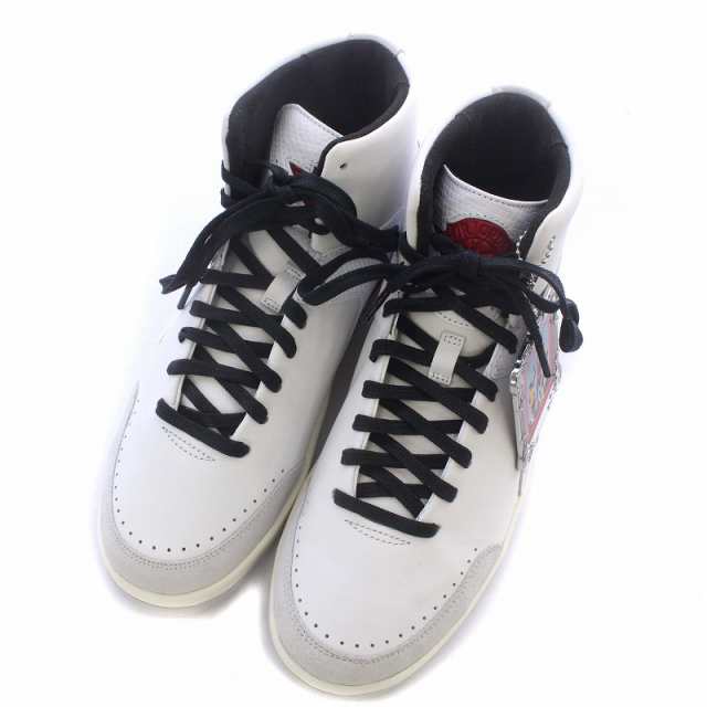 【中古】未使用品 NIKE WMNS Air Jordan 2 High White and Gym Red × Nina Chanel Abney  スニーカー DQ0558-160｜au PAY マーケット