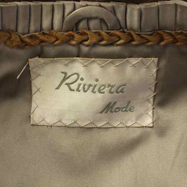Riviera ファーコート 毛皮 シェアードミンク ハーフ 11 M 茶色