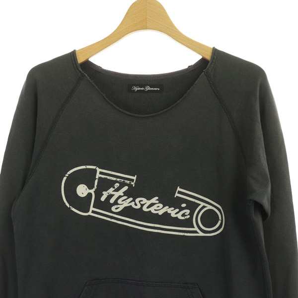 【中古】ヒステリックグラマー HYSTERIC GLAMOUR スウェットワンピース ロング マキシ丈 長袖 プリント 安全ピンロゴ｜au PAY  マーケット