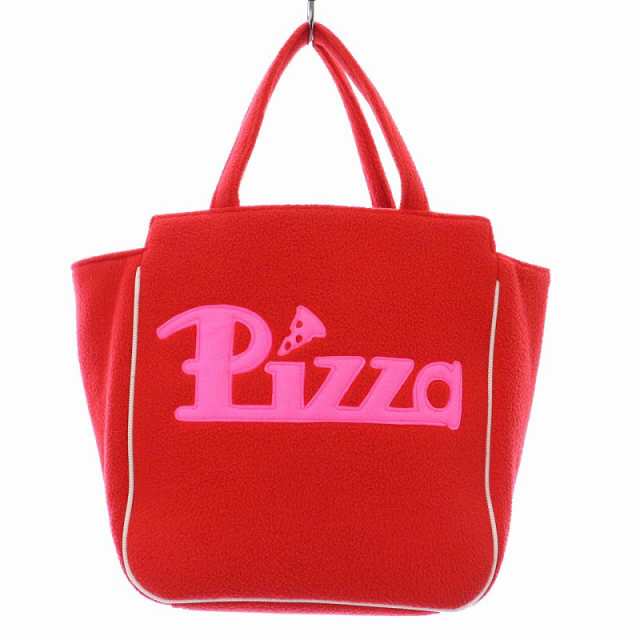 【中古】ラドロー LUDLOW ハンドバッグ フリース Pizza オープントップ 赤 レッド ピンク /XZ ■GY03 レディース｜au PAY  マーケット