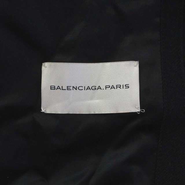 中古】バレンシアガ BALENCIAGA フードコート アウター ウール ひざ丈