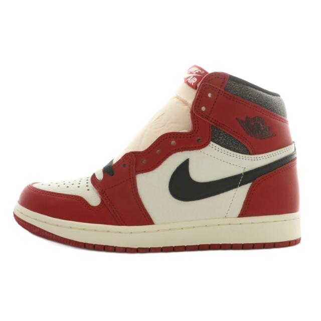 【中古】未使用品 NIKE Air Jordan 1 High OG Lost & Found Chicago スニーカー US8.5 26.5cm 赤 白 DZ5485-612