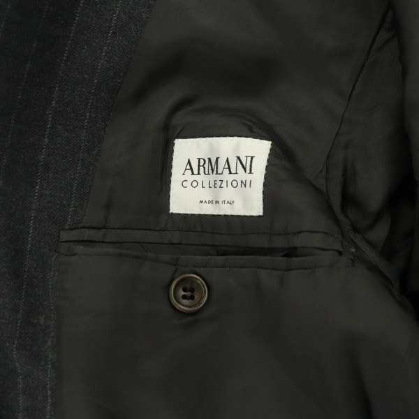 中古】ARMANI COLLEZIONI スーツ シングル セットアップ ストライプ