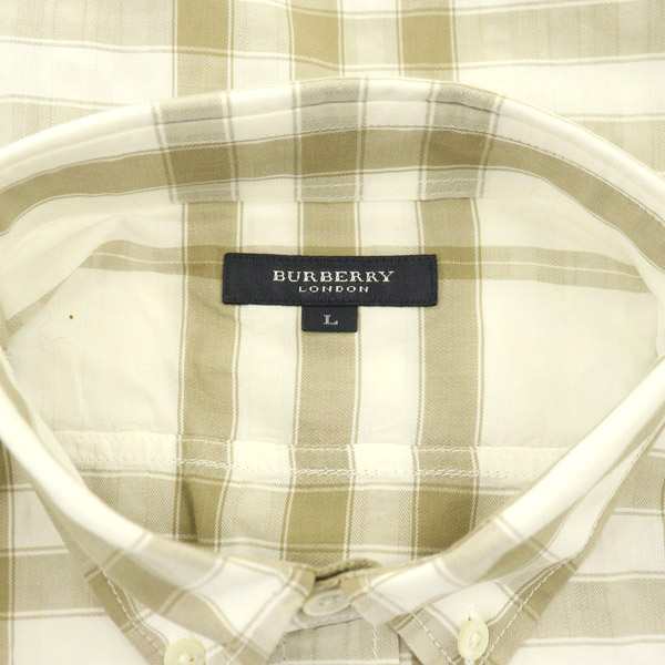 中古】バーバリー ロンドン BURBERRY LONDON ボタンダウンシャツ 半袖