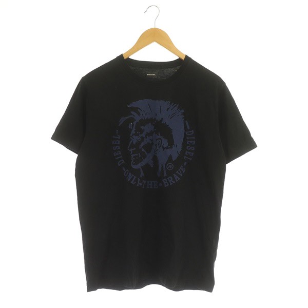 中古】ディーゼル DIESEL Tシャツ カットソー 半袖 ブレイブマンロゴ M ...