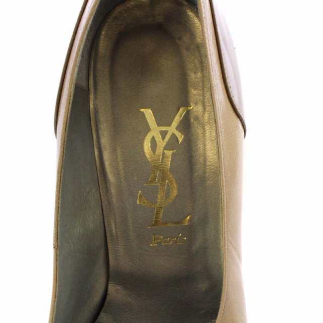 中古】イヴサンローラン YVES SAINT LAURENT パンプス レザー ポイン