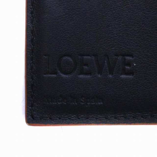 中古】ロエベ LOEWE 財布 二つ折り レザー ペブルグレインカーフスキン