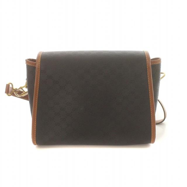GUCCI グッチ　ショルダー　レザー　マイクロgg 金具　ゴールド　黒 GUCCI】 ショルダーバッグ マイクロGG柄 ブラック ゴールド金具