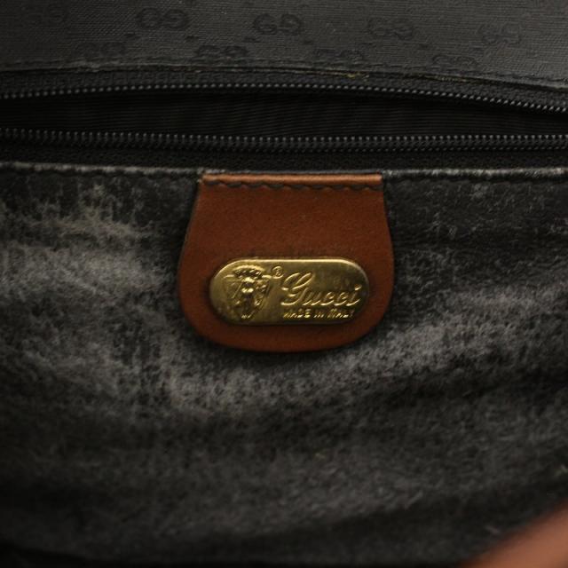 中古】グッチ GUCCI ショルダーバッグ マイクロGG ゴールド金具
