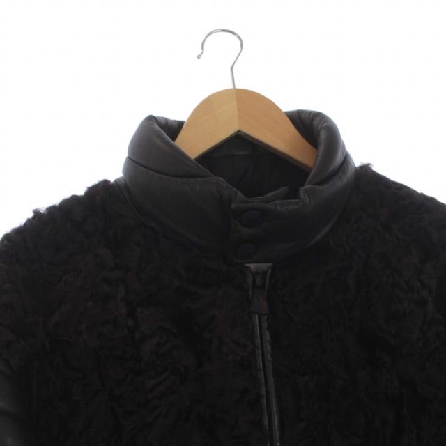 MONCLER GRENOBLE FOURGS ラムレザー ダウンジャケット 
