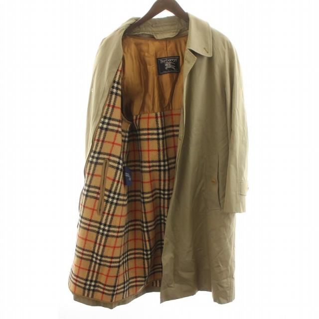バーバリーズ ステンカラーコート バルマカーン ライナー付き ベージュ