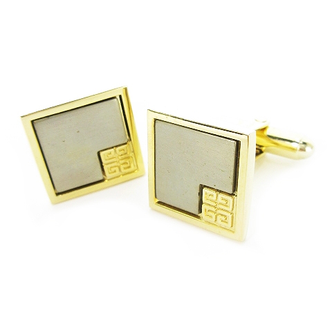 中古】未使用品 ジバンシィ GIVENCHY カフスボタン スクエア 中古】未使用品 ジバンシィ GIVENCHY カフスボタン スクエア