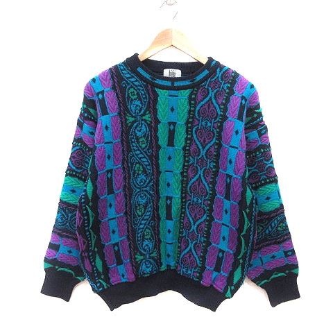 【中古】モディリアーニ Modigliani ニット セーター ウール 総柄 長袖 M マルチカラー /MS ■GY12 メンズの通販は 5,166円