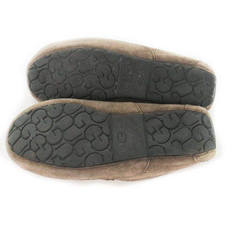 中古】アグ UGG Ascot スリッポン モカシン ローファー ムートン ロゴ