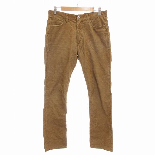 【中古】アーバンリサーチ URBAN RESEARCH 美品 スリムテーパードパンツ コーデュロイ M 茶 ブラウン