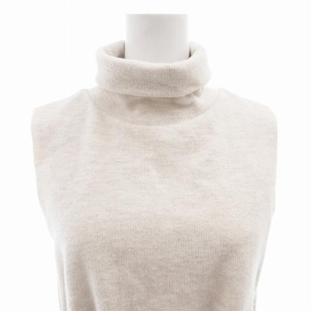 【美品】drawer✴︎ノースリーブニット アニュアンス anuans ノースリーブリブニットトップス （SILVER