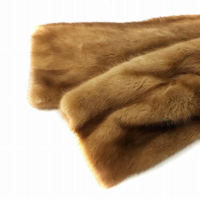 中古】ノーブランド品 毛皮コート ミンクファー 長袖 ミドル 総裏地 11