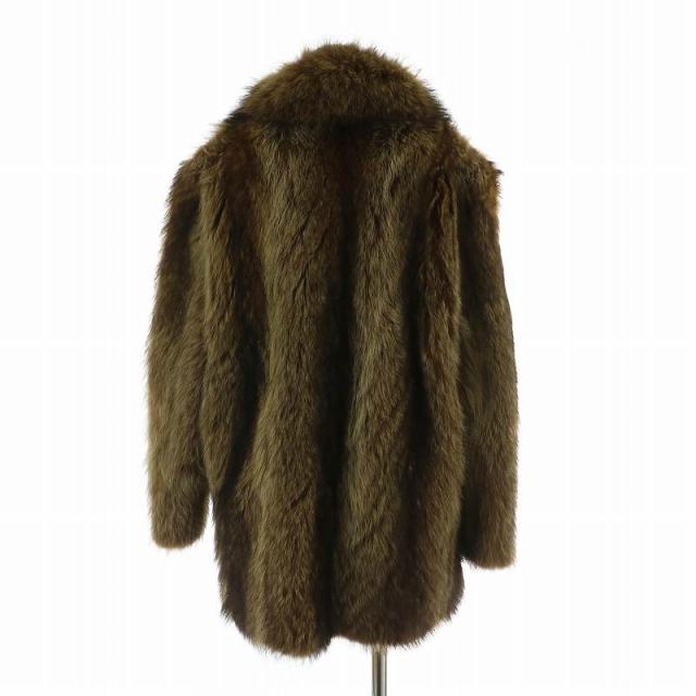 中古】FASHIONABLE セーブル セーブルファー コート 毛皮 ミドル 裏地