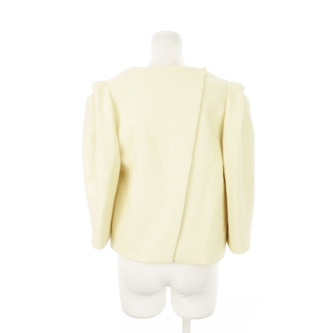 中古】パハマン Pachman ブラウス ツイード ラウンドネック 七分袖