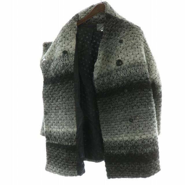 中古】トクコプリミエヴォル tokuko 1er vol コート ロング ウール 花