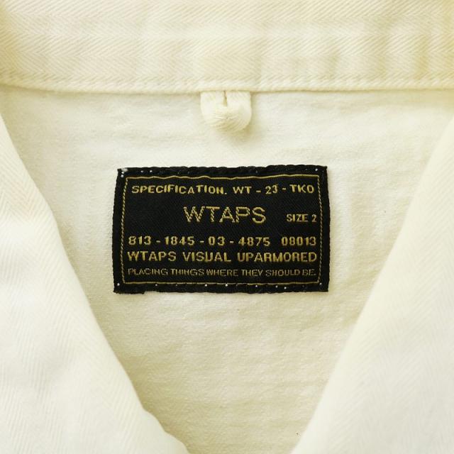 ダブルタップス WTAPS 16AW HBT LS 01 / SHIRT. COTTON. HELL IN BONE ヘリンボーンミリタリージャケット 1 【724091_3】【99】 WTAPS 16aw HBT LS 01 SHIRT SIZE-1 162LTDT-SHM01 WHITE