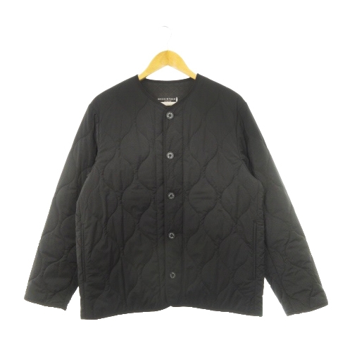 マッキントッシュフィロソフィーノーカラーキルティングジャケット黒36
