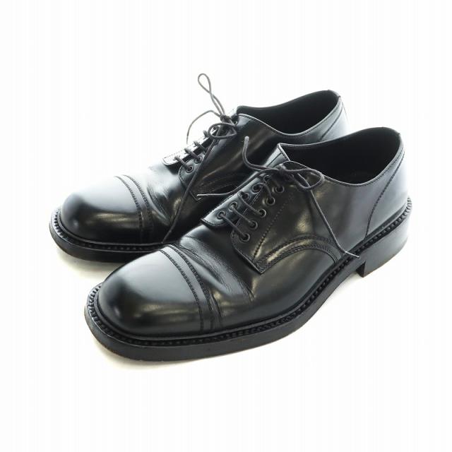 PRADA プラダ ビジネスシューズ ドレスシューズ シューズ クロコ型押しレザー ロゴ ネイビー [サイズ 9 (約29cm)] PRADA Chocolate (プラダ チョコレート) ドレスシューズ・革靴・ビジネスシューズ メンズ