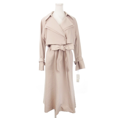 中古】未使用品 ノエラ Noela ダブルカラートレンチコート ロング