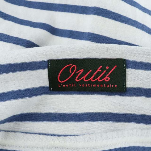 OUTIL☆バスクシャツ☆ウティ ボーダー ピンク 0 OUTIL Tシャツ