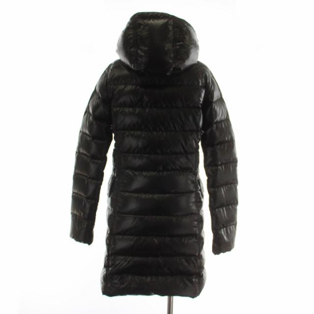 【中古】DUVETICA NICEA ダウンコート ジャケット アウター ナイロン フード ジップアップ 38 S 黒 D.2480.00/1035.R