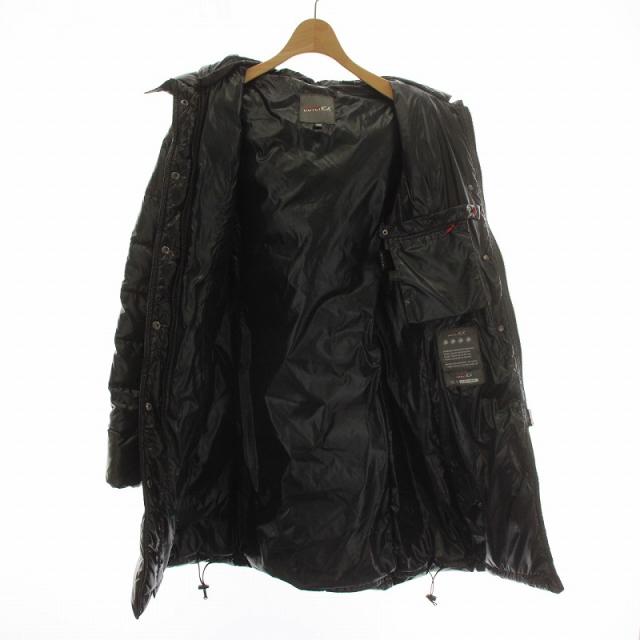 【中古】DUVETICA NICEA ダウンコート ジャケット アウター ナイロン フード ジップアップ 38 S 黒 D.2480.00/1035.R